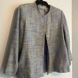 Plaid colorful blazer